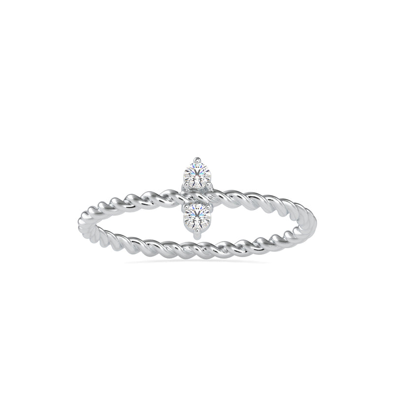 Intimacy Round Diamond Ring Platinum