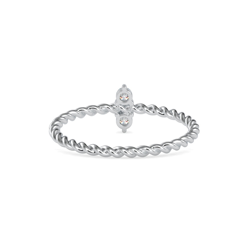 Intimacy Round Diamond Ring Platinum