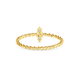 Intimacy Round Diamond Ring Yellow Gold