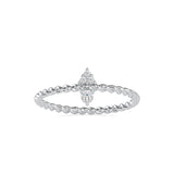 Round Pippin Diamond Ring Platinum