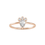 Celeborn Delicate Diamond Ring Rose Gold