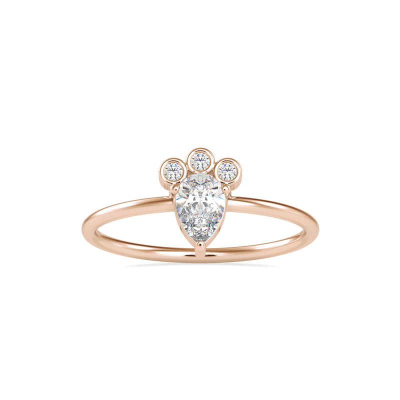 Celeborn Delicate Diamond Ring Rose Gold