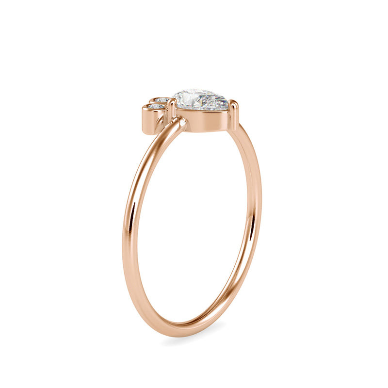 Celeborn Delicate Diamond Ring Rose Gold