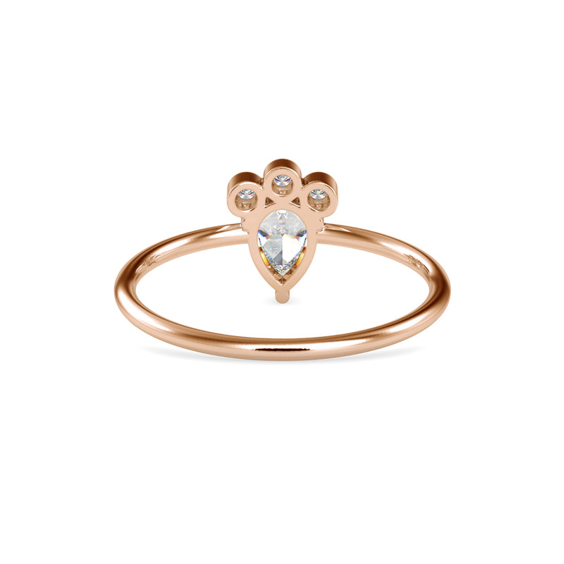 Celeborn Delicate Diamond Ring Rose Gold