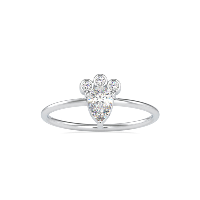 Celeborn Delicate Diamond Ring Platinum