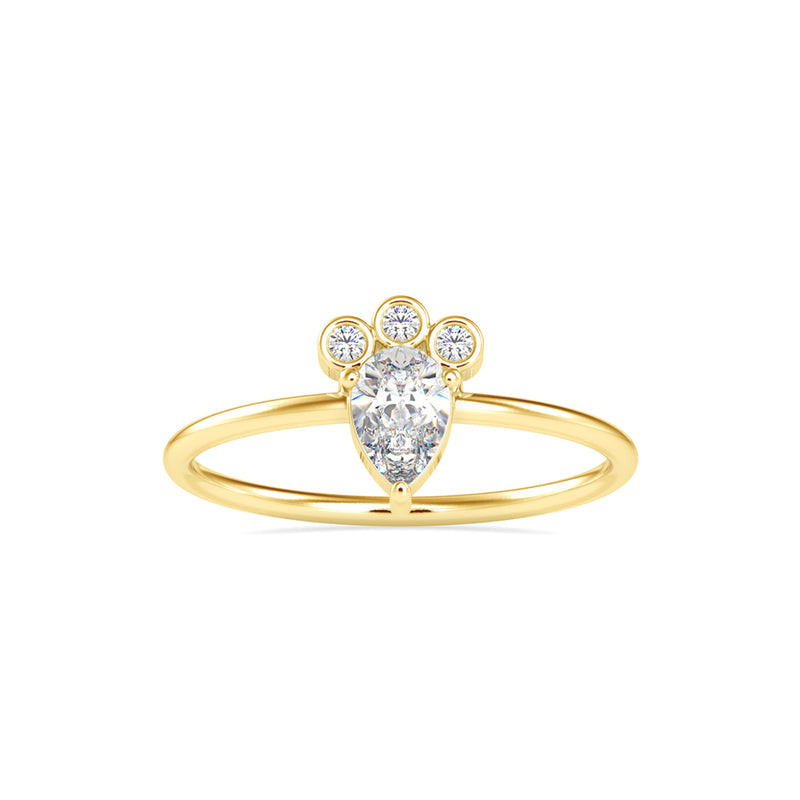 Celeborn Delicate Diamond Ring Yellow Gold