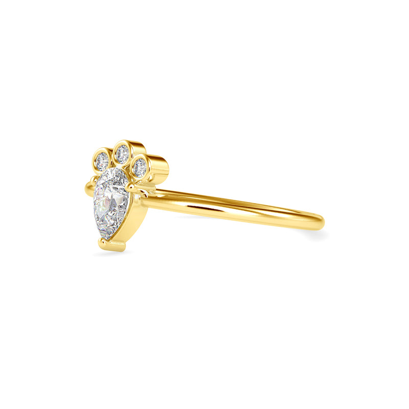 Celeborn Delicate Diamond Ring Yellow Gold