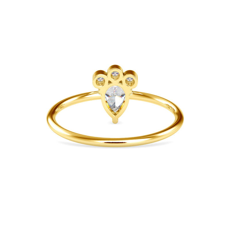 Celeborn Delicate Diamond Ring Yellow Gold