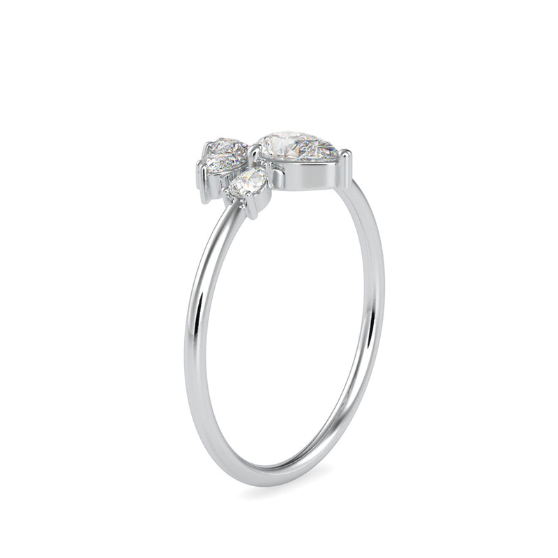 Merry Pear Diamond Ring White Gold