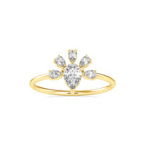 Merry Pear Diamond Ring Yellow Gold