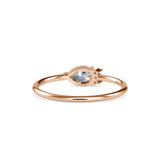 Briseis Pear Diamond Ring Rose Gold