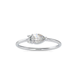 Briseis Pear Diamond Ring Platinum