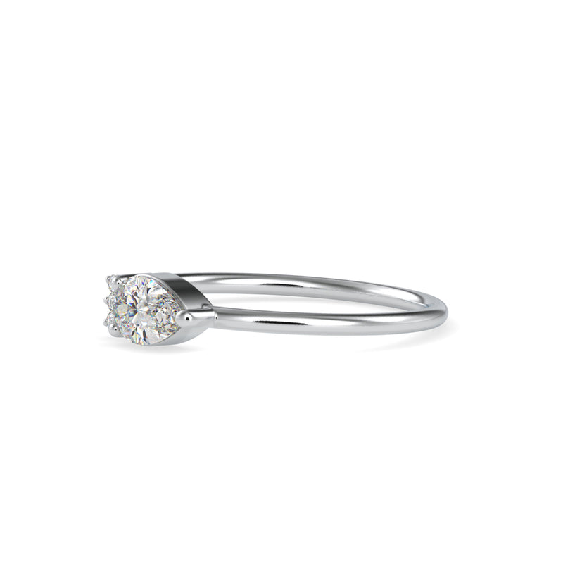 Briseis Pear Diamond Ring Platinum