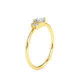 Briseis Pear Diamond Ring Yellow Gold