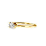 Briseis Pear Diamond Ring Yellow Gold