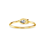 Briseis Pear Diamond Ring Yellow Gold