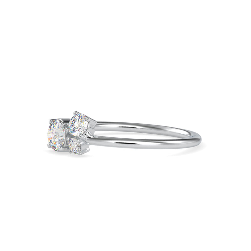 Tarsus Three Diamond Ring Platinum