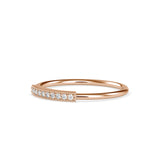 Octavia Round Diamond Ring Rose Gold