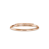 Octavia Round Diamond Ring Rose Gold