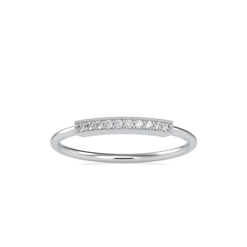 Octavia Round Diamond Ring White Gold