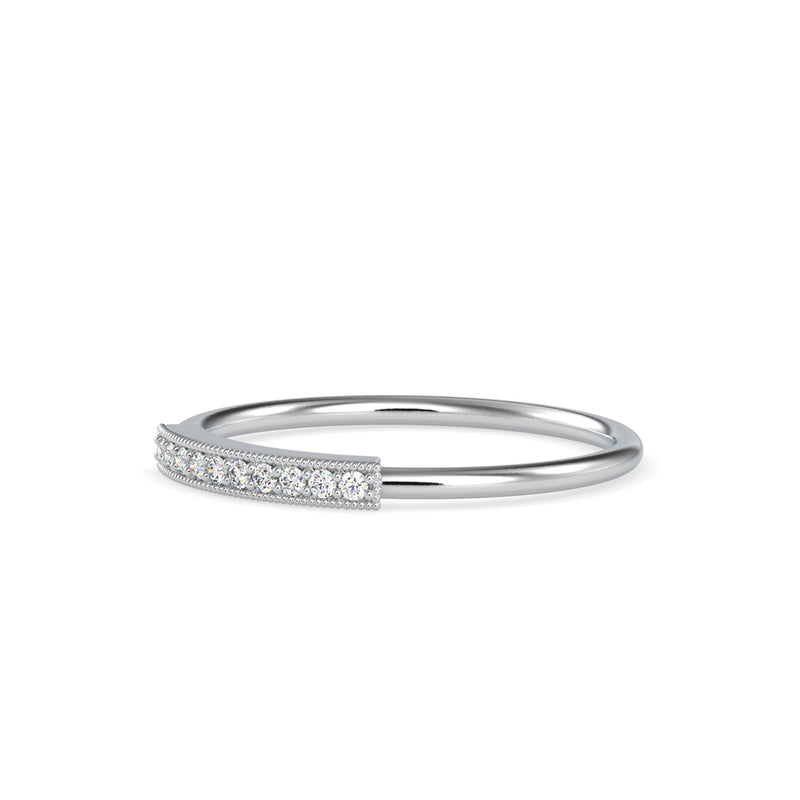 Octavia Round Diamond Ring White Gold