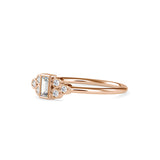 Rufio Baguette Diamond Ring Rose Gold