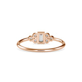 Rufio Baguette Diamond Ring Rose Gold