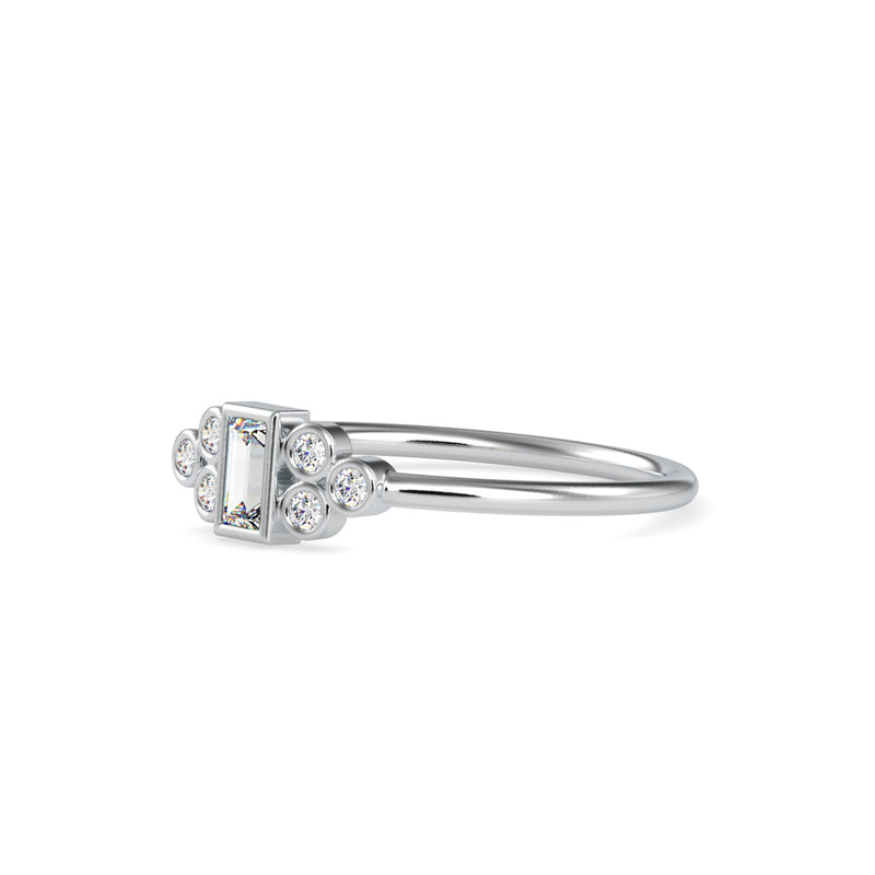 Rufio Baguette Diamond Ring Platinum