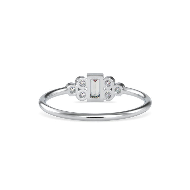 Rufio Baguette Diamond Ring Platinum