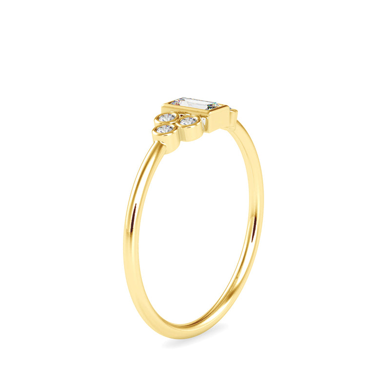 Rufio Baguette Diamond Ring Yellow Gold