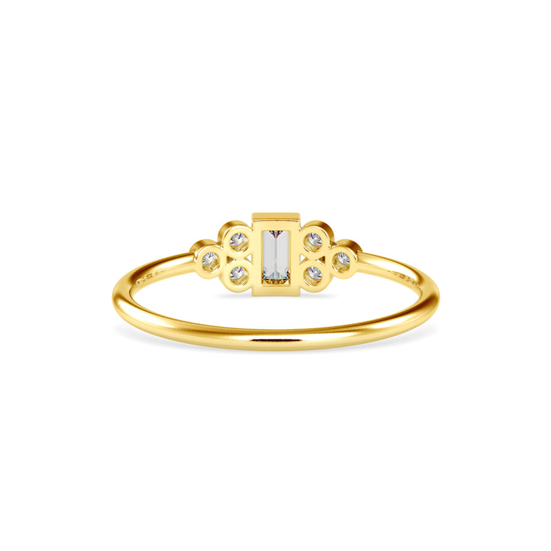 Rufio Baguette Diamond Ring Yellow Gold