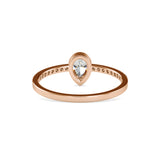 Leaonidas Pear Diamond Ring Rose Gold