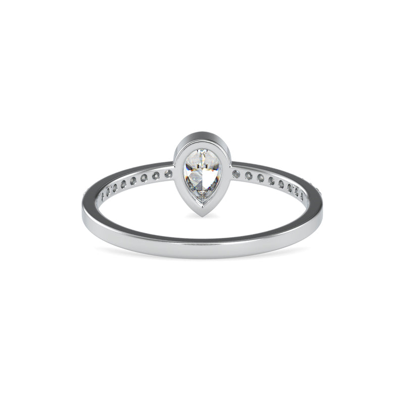 Leaonidas Pear Diamond Ring White Gold