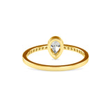 Leaonidas Pear Diamond Ring Yellow Gold