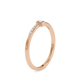 Baguette Persian Diamond Ring Rose Gold