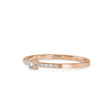 Baguette Persian Diamond Ring Rose Gold