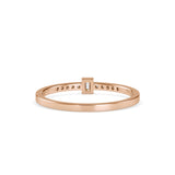 Baguette Persian Diamond Ring Rose Gold