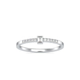 Baguette Persian Diamond Ring Platinum