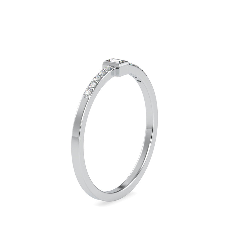 Baguette Persian Diamond Ring Platinum