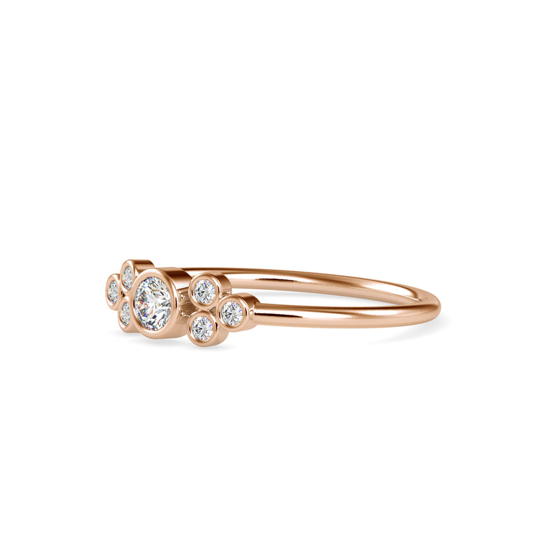 Stelios Delicate Diamond Ring Rose Gold