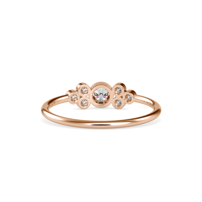 Stelios Delicate Diamond Ring Rose Gold