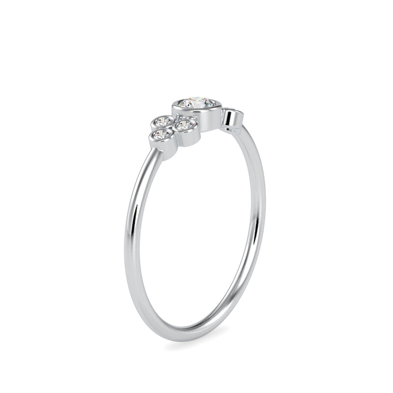 Stelios Delicate Diamond Ring White Gold