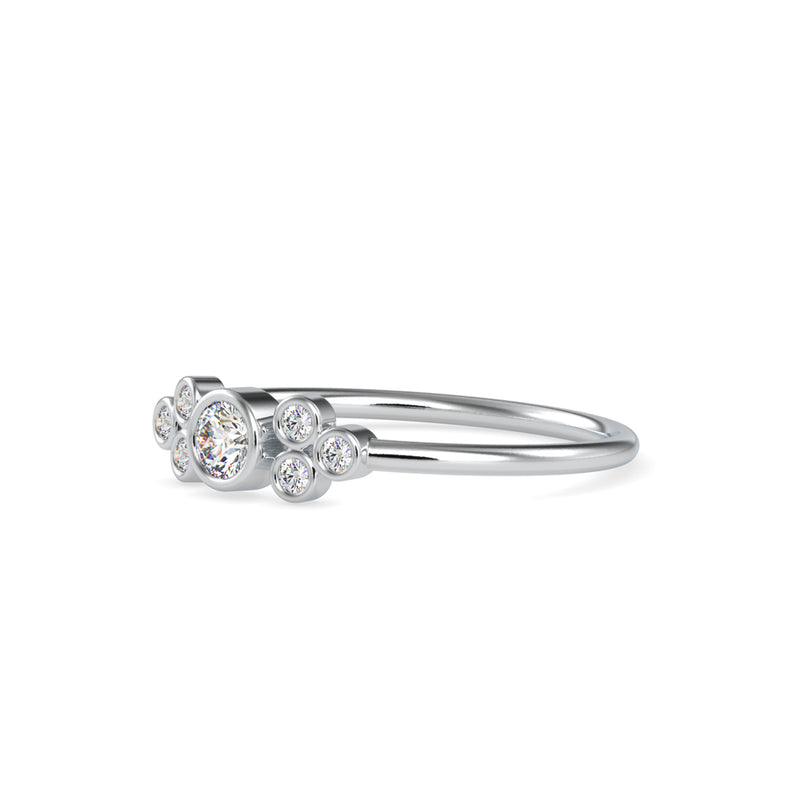 Stelios Delicate Diamond Ring White Gold