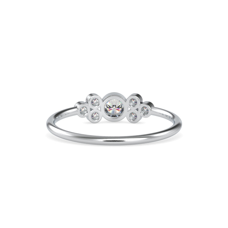 Stelios Delicate Diamond Ring Platinum