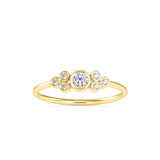 Stelios Delicate Diamond Ring Yellow Gold