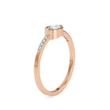 Gorgo Pear Diamond Ring Rose Gold