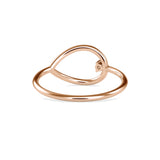 Simply solitaire Delicate Diamond Ring Rose Gold