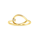 Simply solitaire Delicate Diamond Ring Yellow Gold