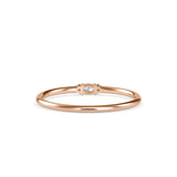 Olympias Three Stone Diamond Ring Rose Gold