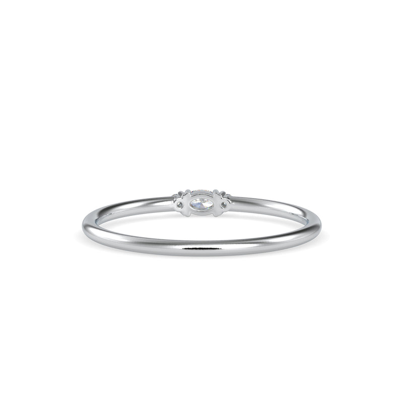 Olympias Three Stone Diamond Ring Platinum